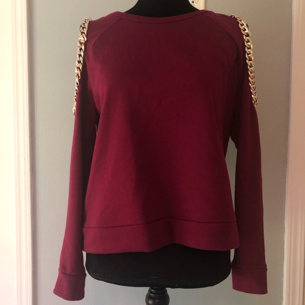 Wine colored sweater